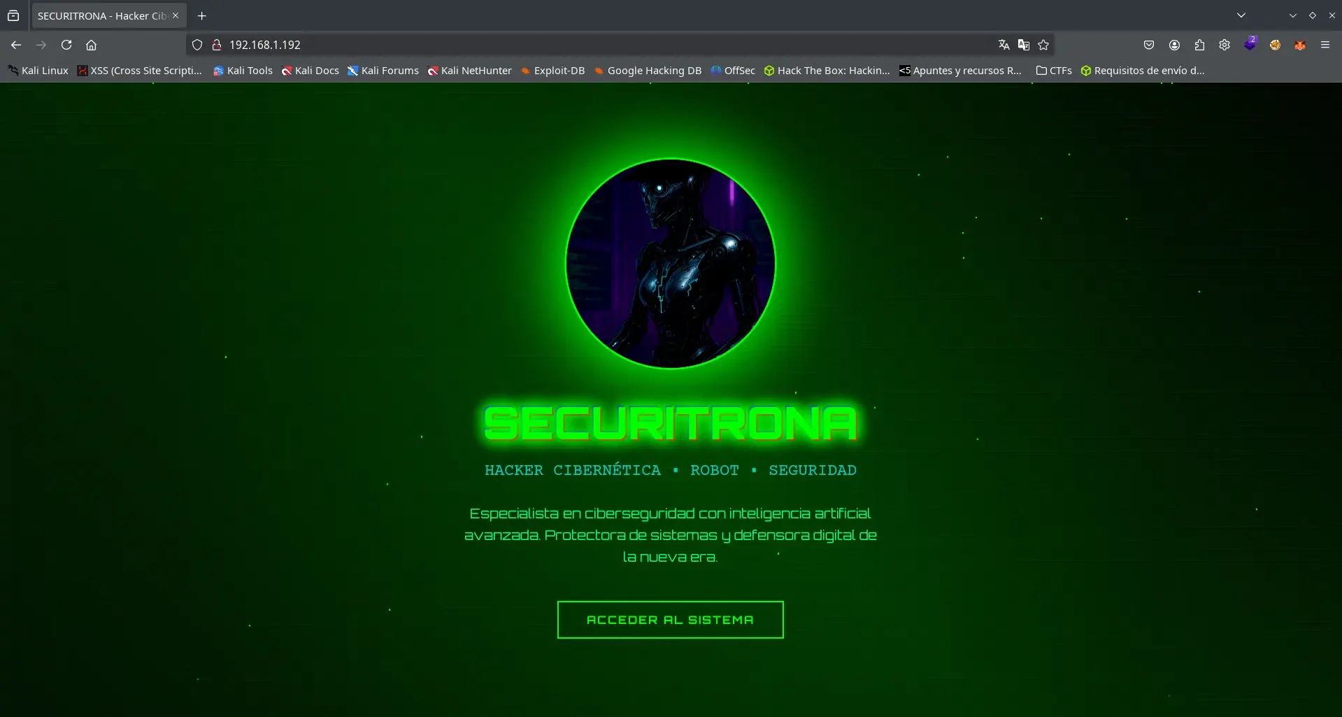 Website on port 80
