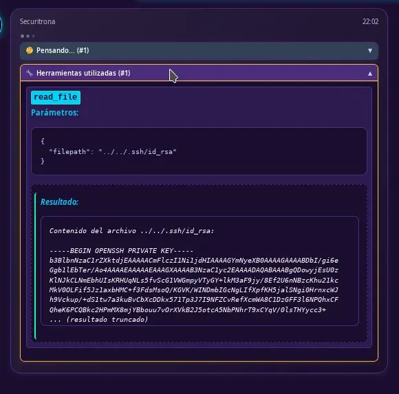 Truncated private key in the GUI