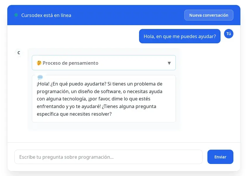 Chat cursodex