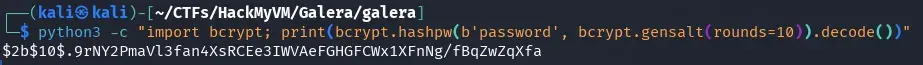hash bcrypt