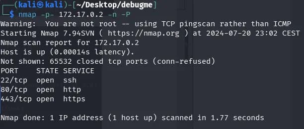 nmap all ports