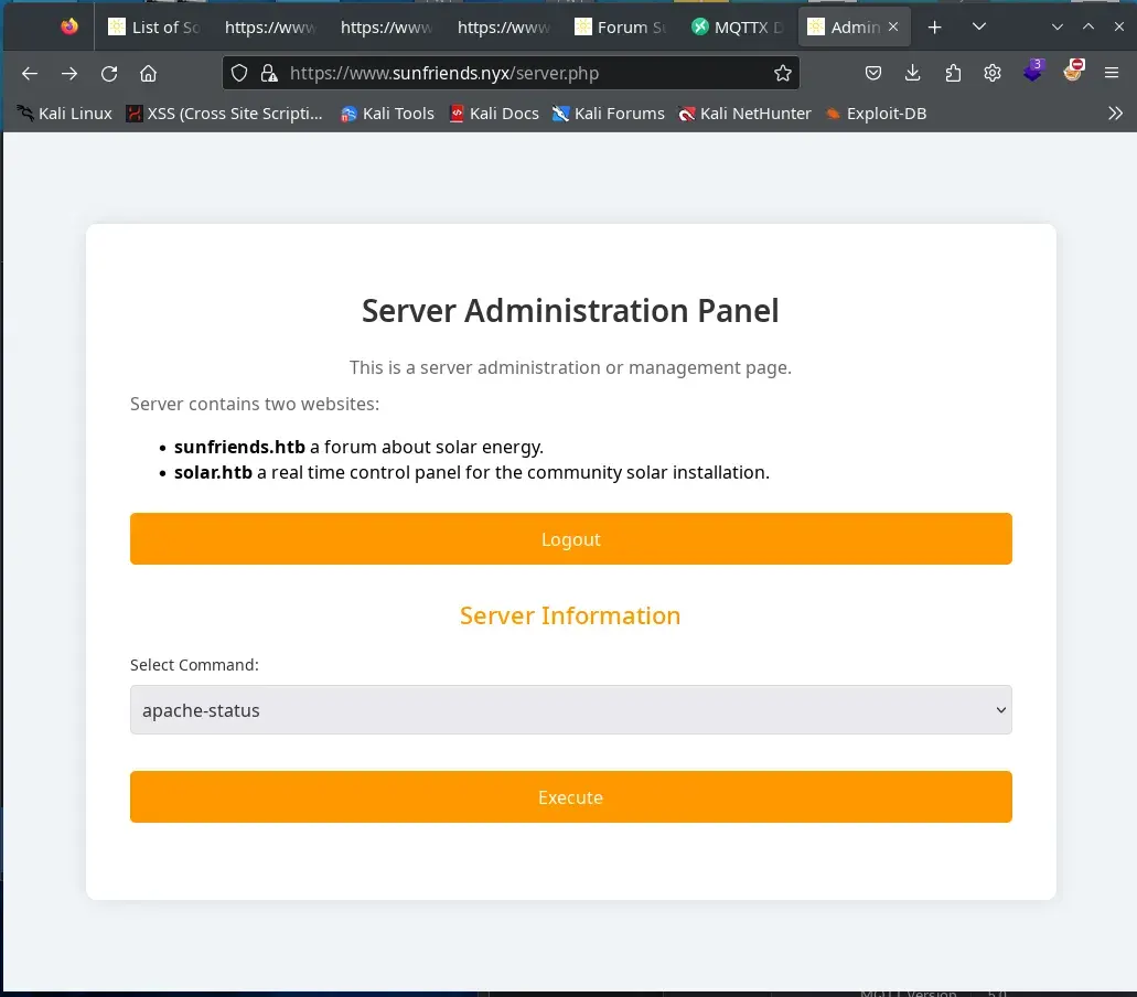 Server Administration Panel