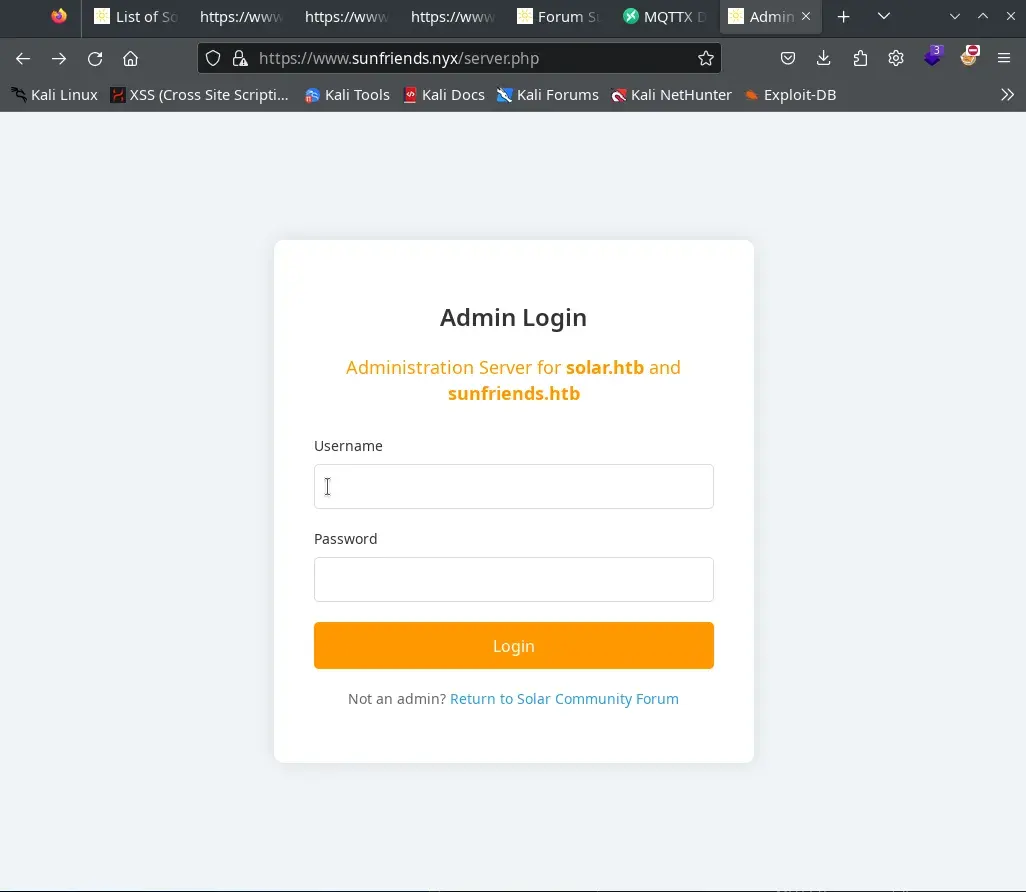 Admin Login