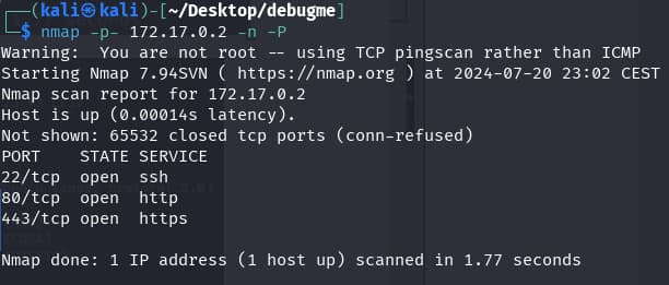 nmap all ports