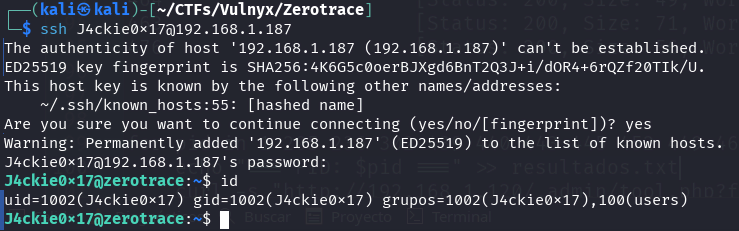 ssh J4ckie0x17